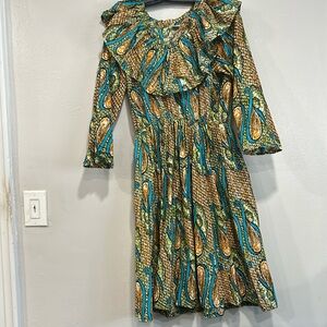 African printed dress . One size fits most